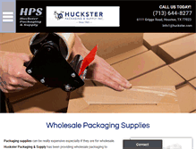 Tablet Screenshot of hucksterpackaging.com